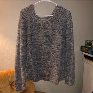 Gray knit sweater